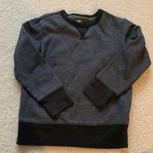 Boys gray and black sweatshirt
